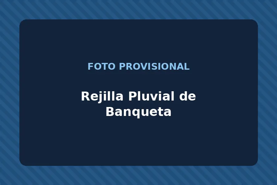Rejilla Pluvial de Banqueta