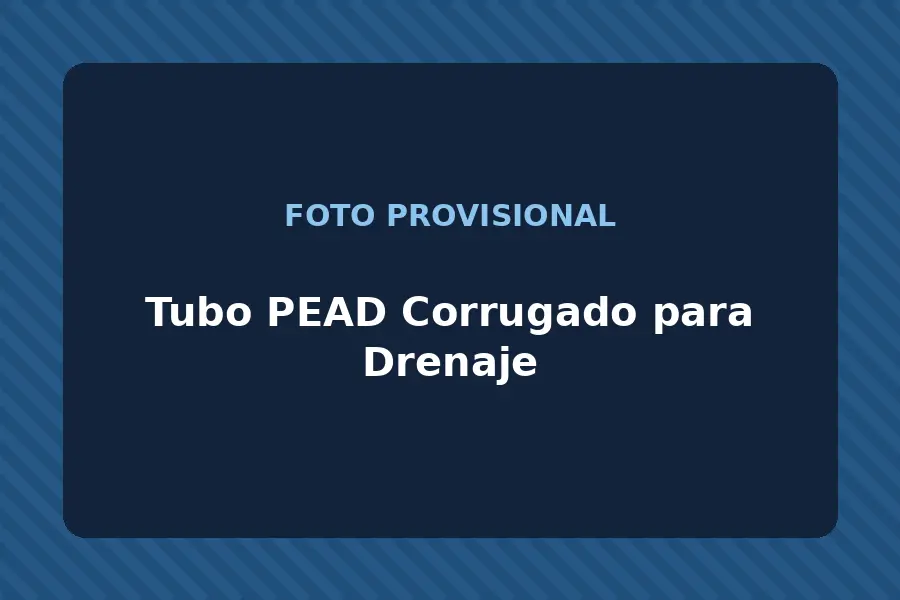 Tubo PEAD Corrugado para Drenaje